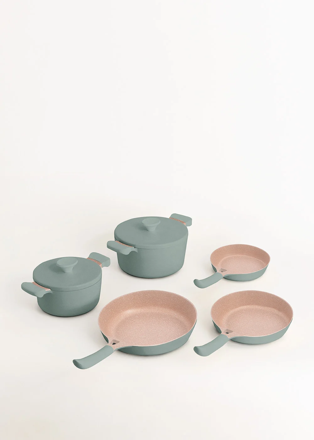 CREATE - Topf-Set 2 Töpfe POT STUDIO und 3 Bratpfannen PAN STUDIO aus Aluminiumguss mit Bakelitgriff