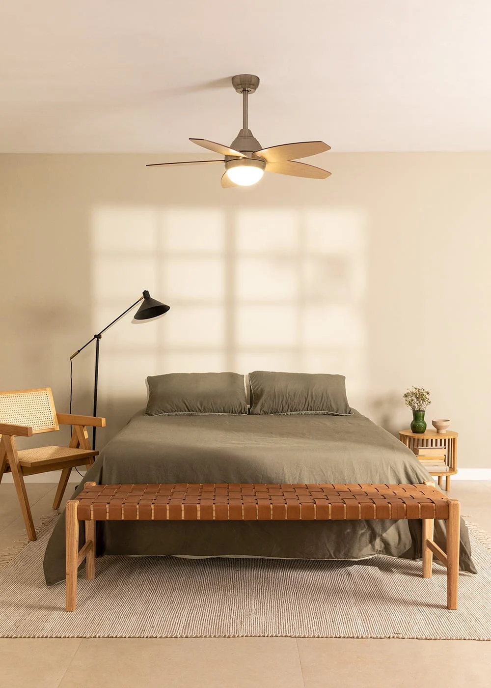 CREATE - WIND FLOWOOD - Leiser Deckenventilator 60W Ø107 cm