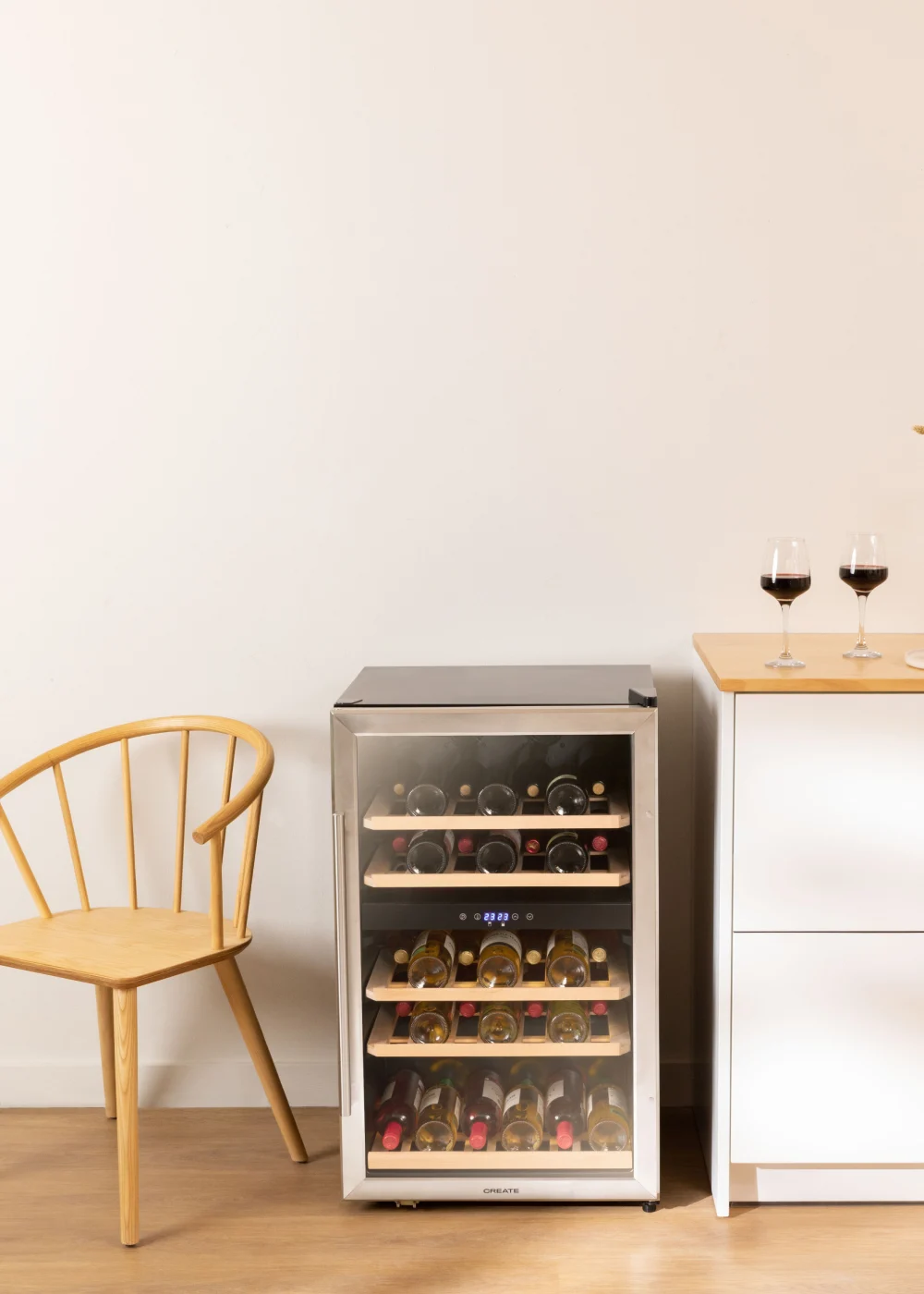 CREATE - WINECOOLER XL - Weinkühlschrank für 46 Flaschen