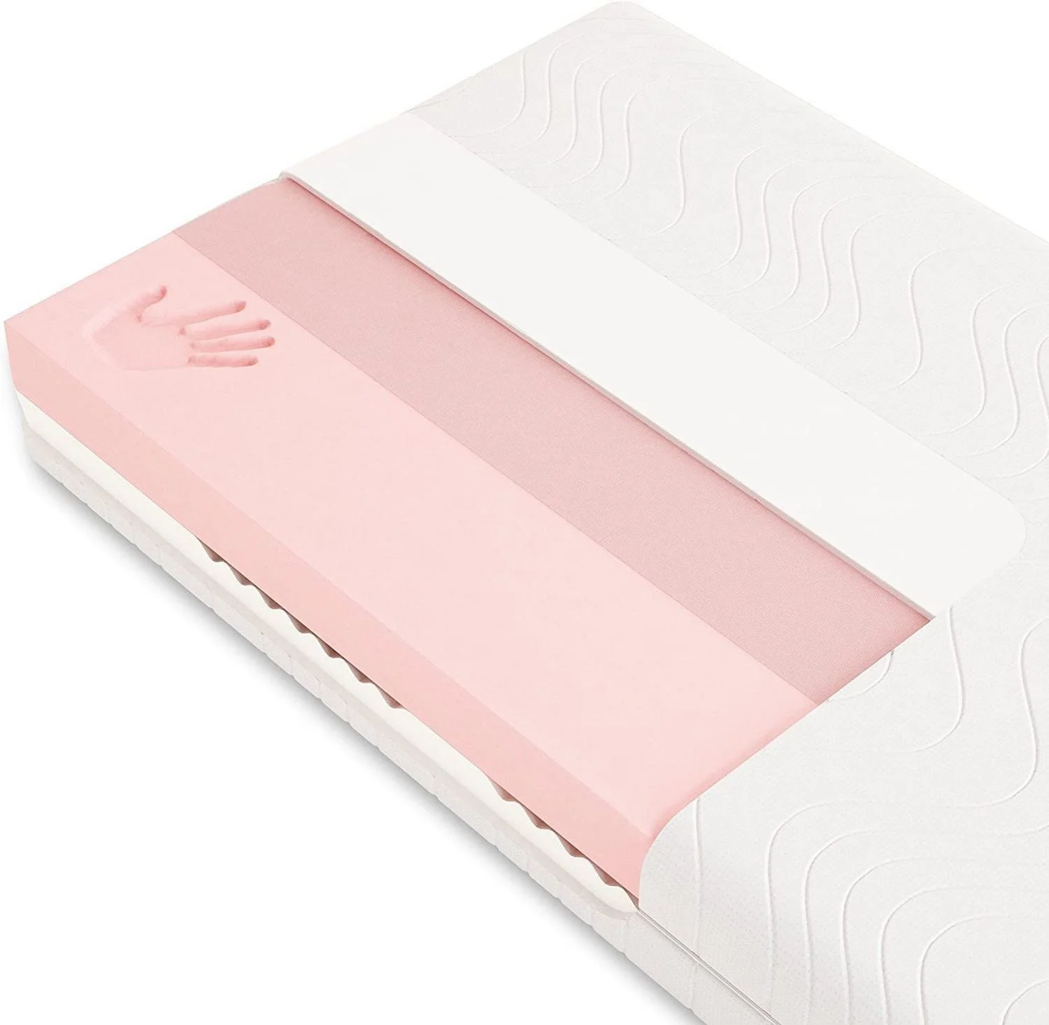 Visco-Matratze Visco Vivid®, Schlummerparadies, 19 cm hoch, 7 Zonen, 2D-Wellenschnitt, Viscoe + HR Kaltschaum, 10 Jahre Garantie
