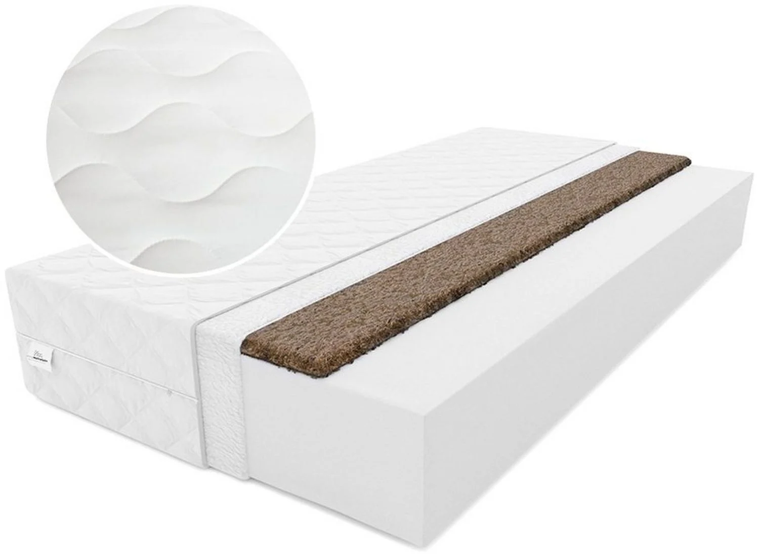 Kindermatratze KingKINDER PLUS 70x140x12cm aus hochwertigem Kaltschaum, KingMatratzen, 12 cm hoch, Rollmatratze mit waschbarem Bezug und Kokosmatte