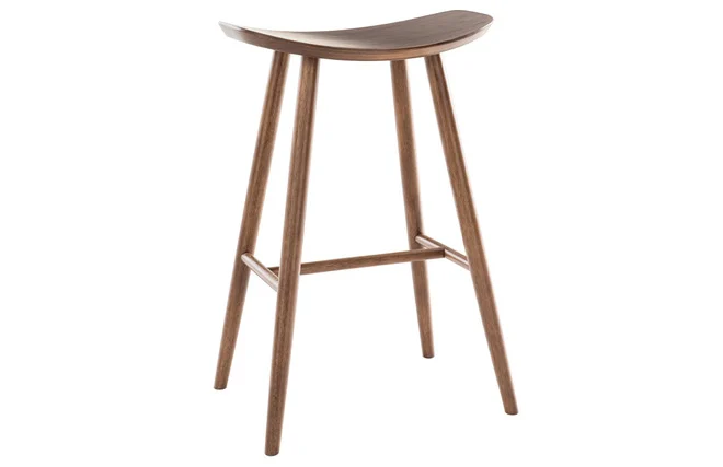 Design Barhocker Walnuss H72 cm DEMORY