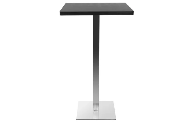 Design-Bartisch Viereck Schwarz Mittelfuß JORY