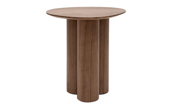 Design-Beistelltisch Walnuss HOLLEN