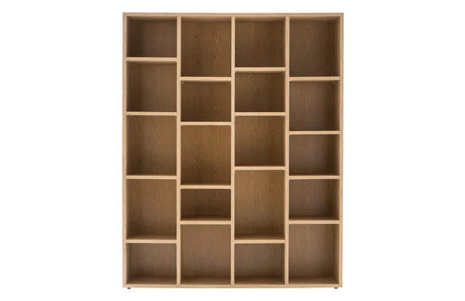 Design-Bücherregal Holz eichefarben RYTHM
