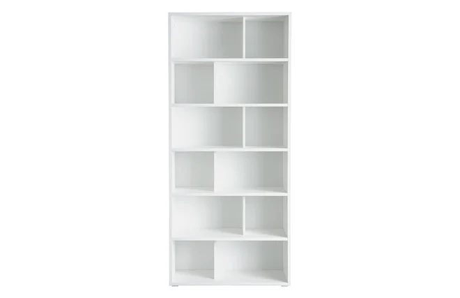 Design-Bücherregal Holz Weiß EPURE