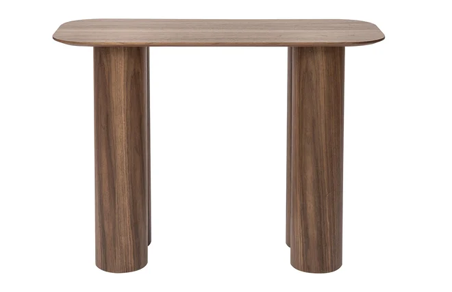 Design-Konsole aus dunklem Holz B100 cm FOLEEN