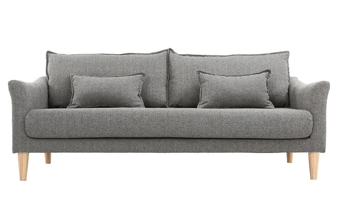 Design-Sofa 3 Plätze Grau KATE