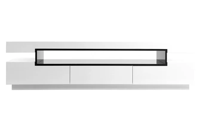 Design-TV-Möbel lackiert Weiß glänzend LIVO