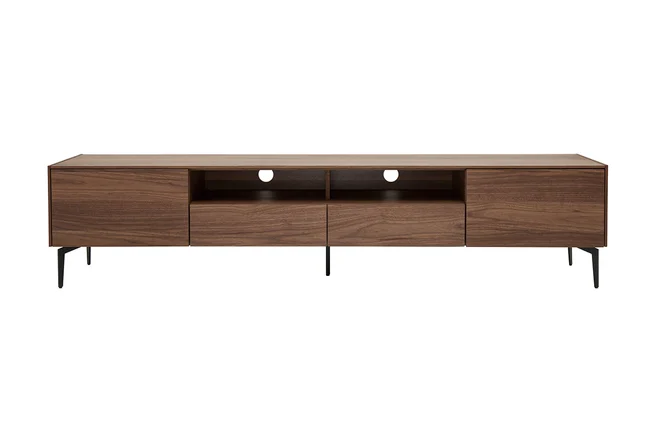 Design-TV-Möbel mit Walnussfurnier L200 cm BLISS