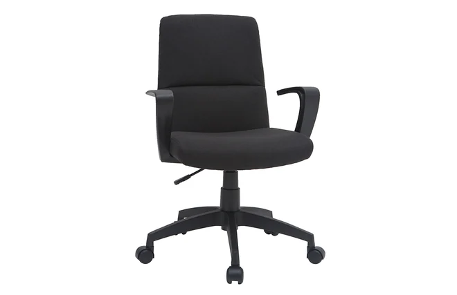 Designer-Bürostuhl schwarz Stoff CHUCK