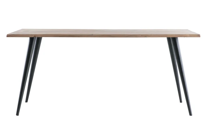 Esstisch aus Akazienholz und Metall L175 EDGE