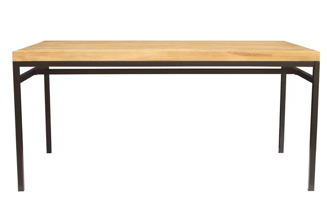 Esstisch im Industrie-Look Mangobaum und Metall L160 YPSTER