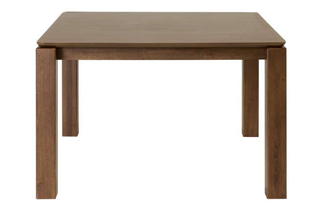 Esstisch quadratisch dunkel gebeiztes Holz L120 cm RAYA