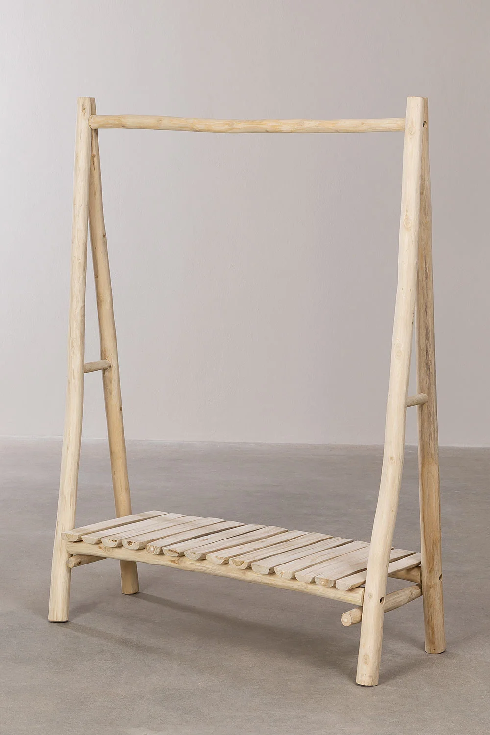 Garderobe aus Teakholz Fadyla