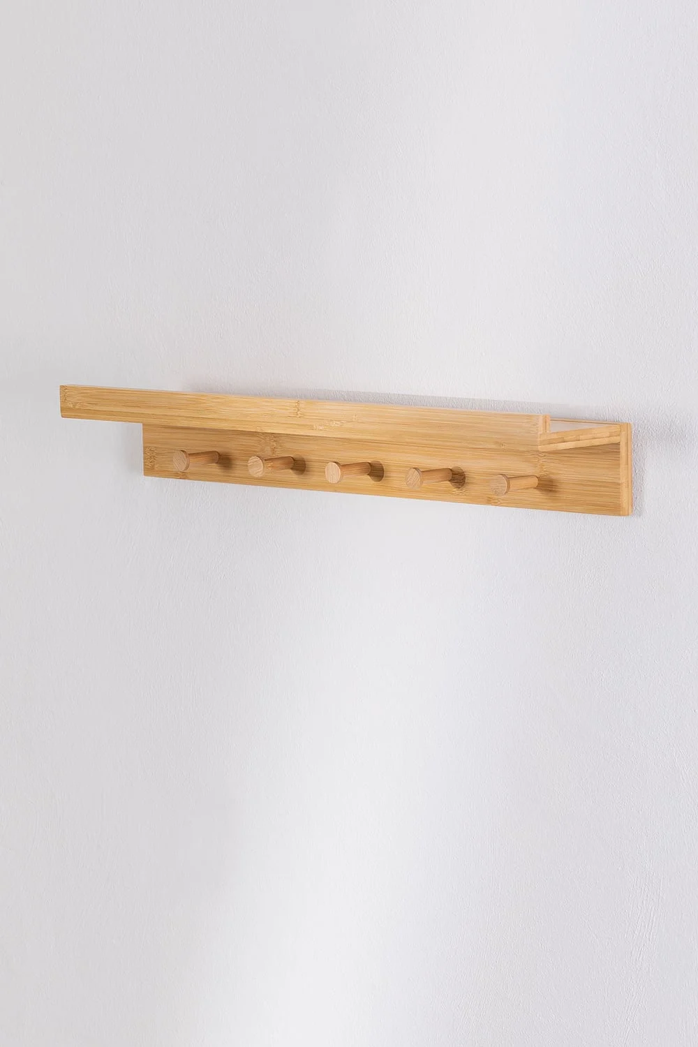 Wandgarderobe mit Regal ↔︎ 60 cm aus Bambus Dareija