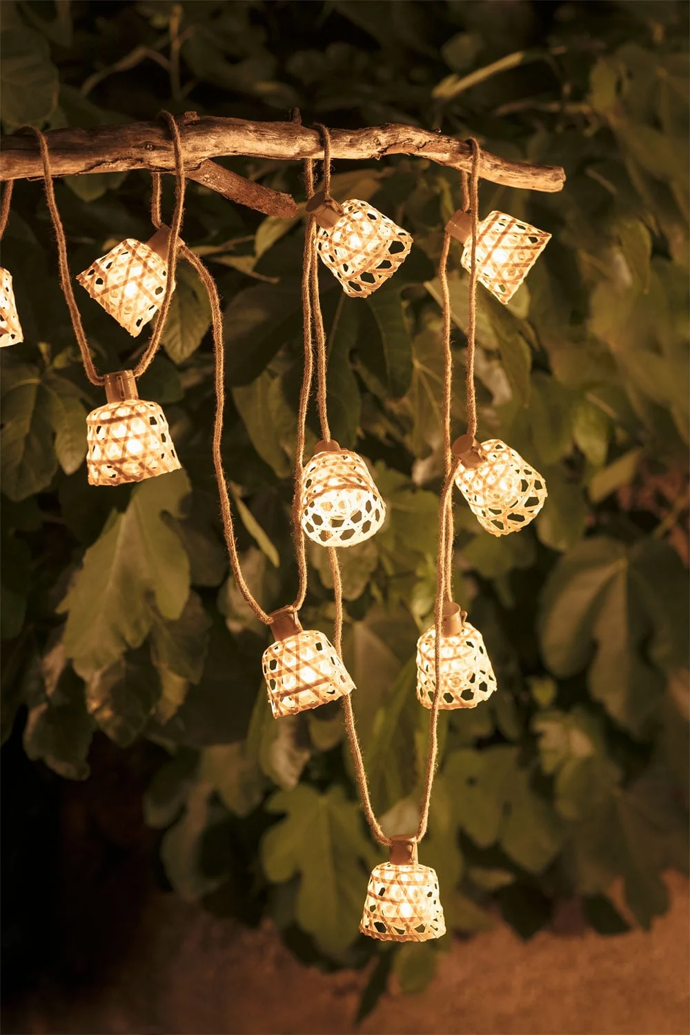 Lichterkette mit LED-Gartenlichtern und Solarladegerät 7,40 m Ducrot
