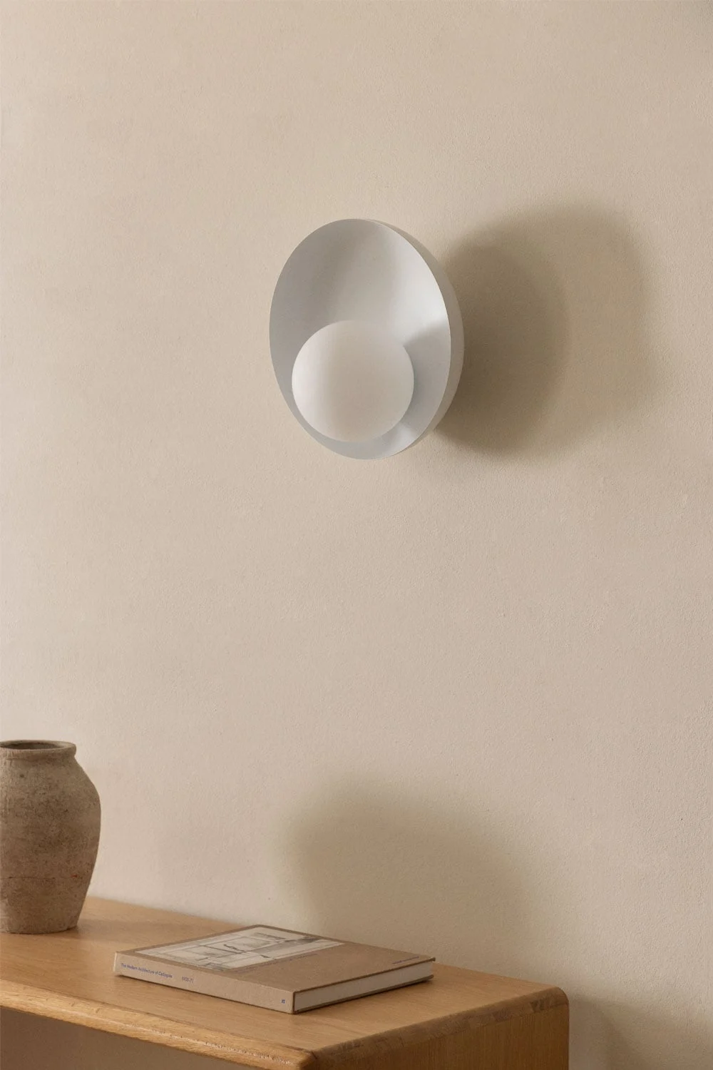 Wandlampe aus Glas und Stahl Guatte