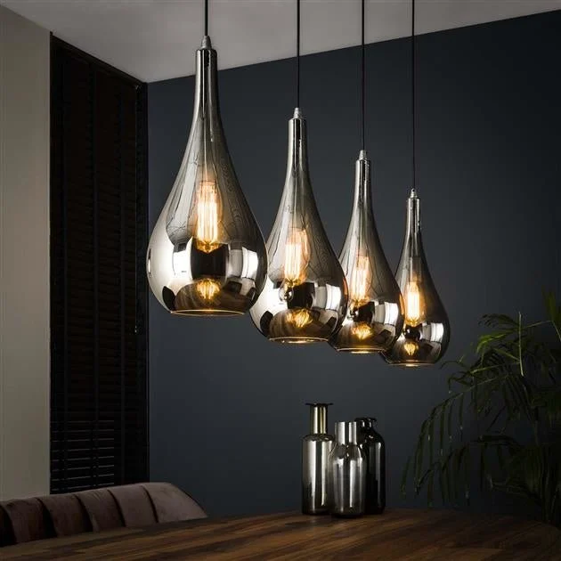 Moderne Hängelampe Mex 4-Licht-Glas