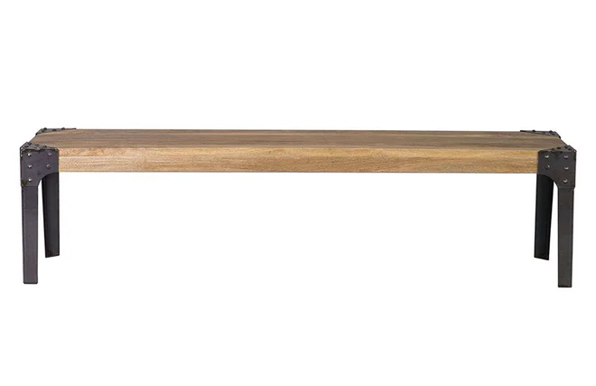 Industrielle Design-Bank Metall und 180 cm MADISON