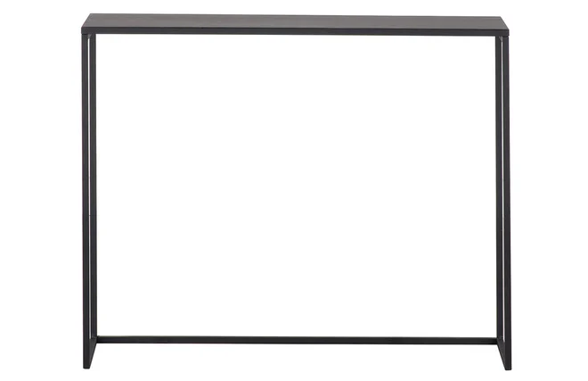 Industrielle Konsole schwarzes Metall L100 cm KARL