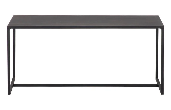 Industrieller Couchtisch KARL schwarzes Metall