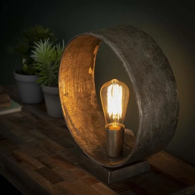 Industrielle Vintage-Tischlampe Drom 36cm