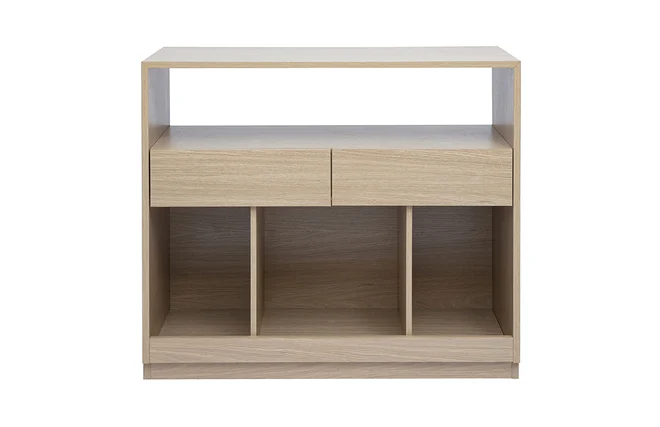 Konsole mit Schubladen in heller Eichenholzoptik L100 cm RUBINA