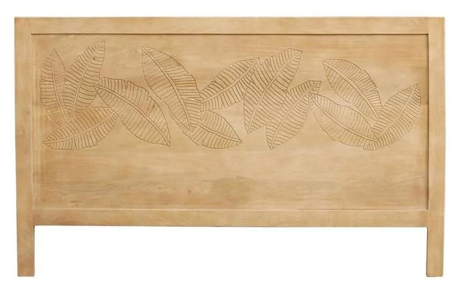 Kopfbrett mit eingravierten Mangoholz-Motiven B165 cm VIBES