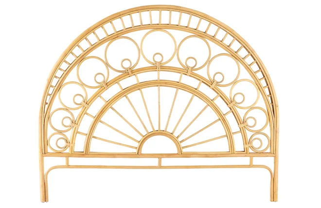 Kopfteil aus Rattan mit Muster B 160 cm SORAYA