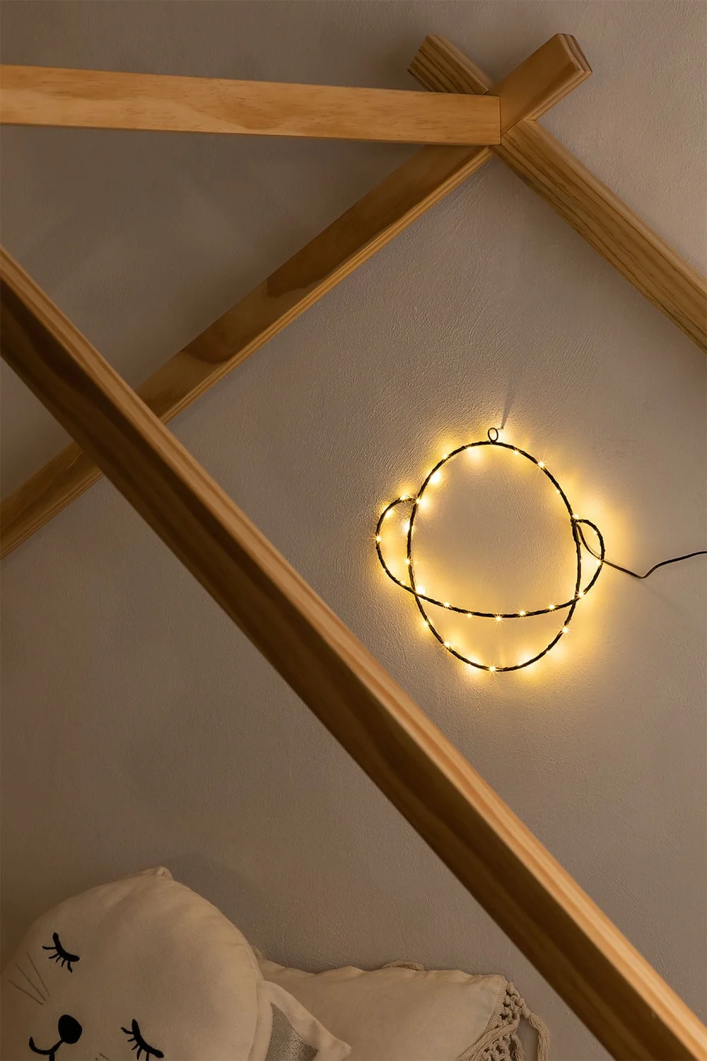Dekorative Figur mit LED-Lichtern Planet