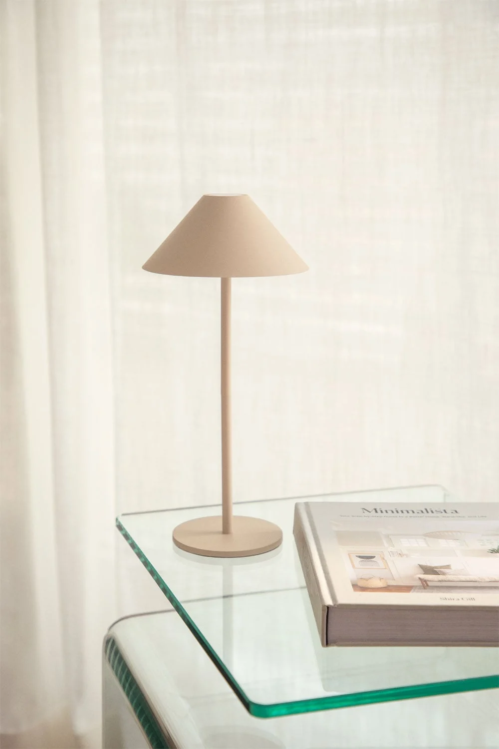 Kabellose LED-Tischlampe aus Eisen Nebida