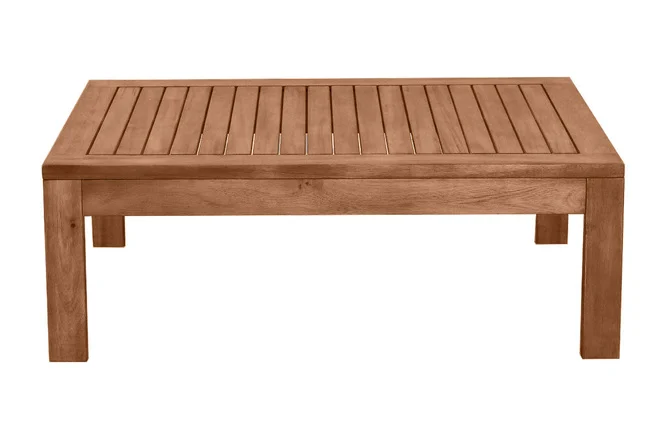 Niedriger Gartentisch aus Massivholz B90 cm SALVADOR