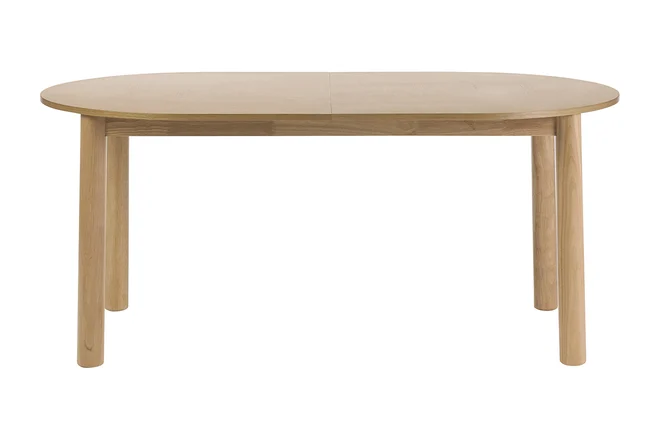 Ovaler ausziehbarer Esstisch aus hellem Holz, Esche L180-230 cm CLAUDIE