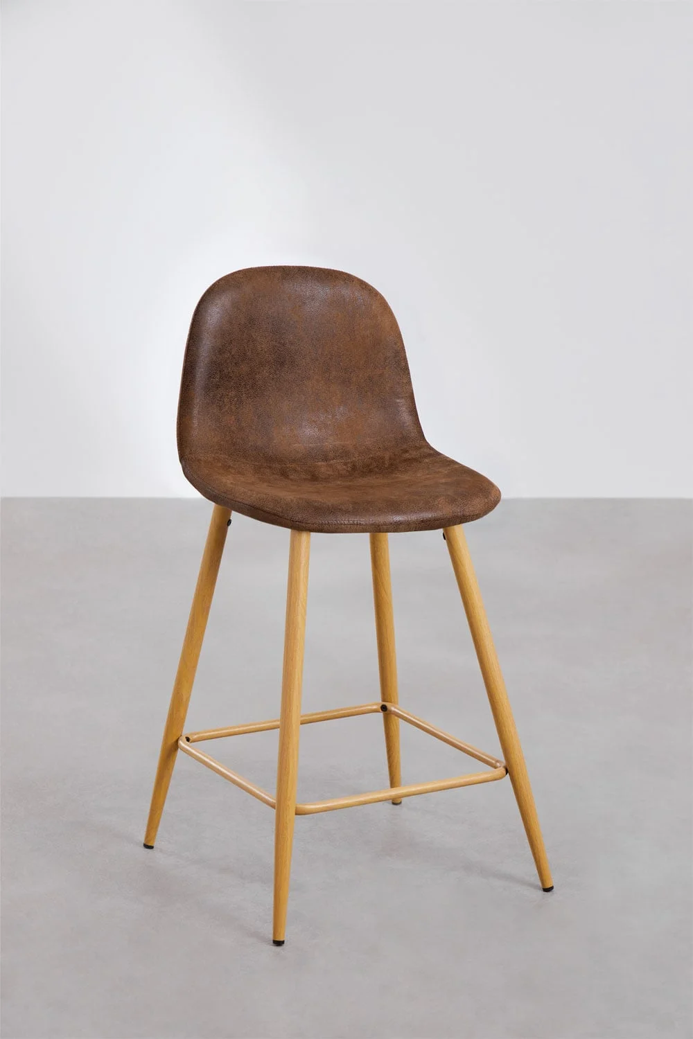 4er-Pack Glamm-Hocker aus Kunstleder