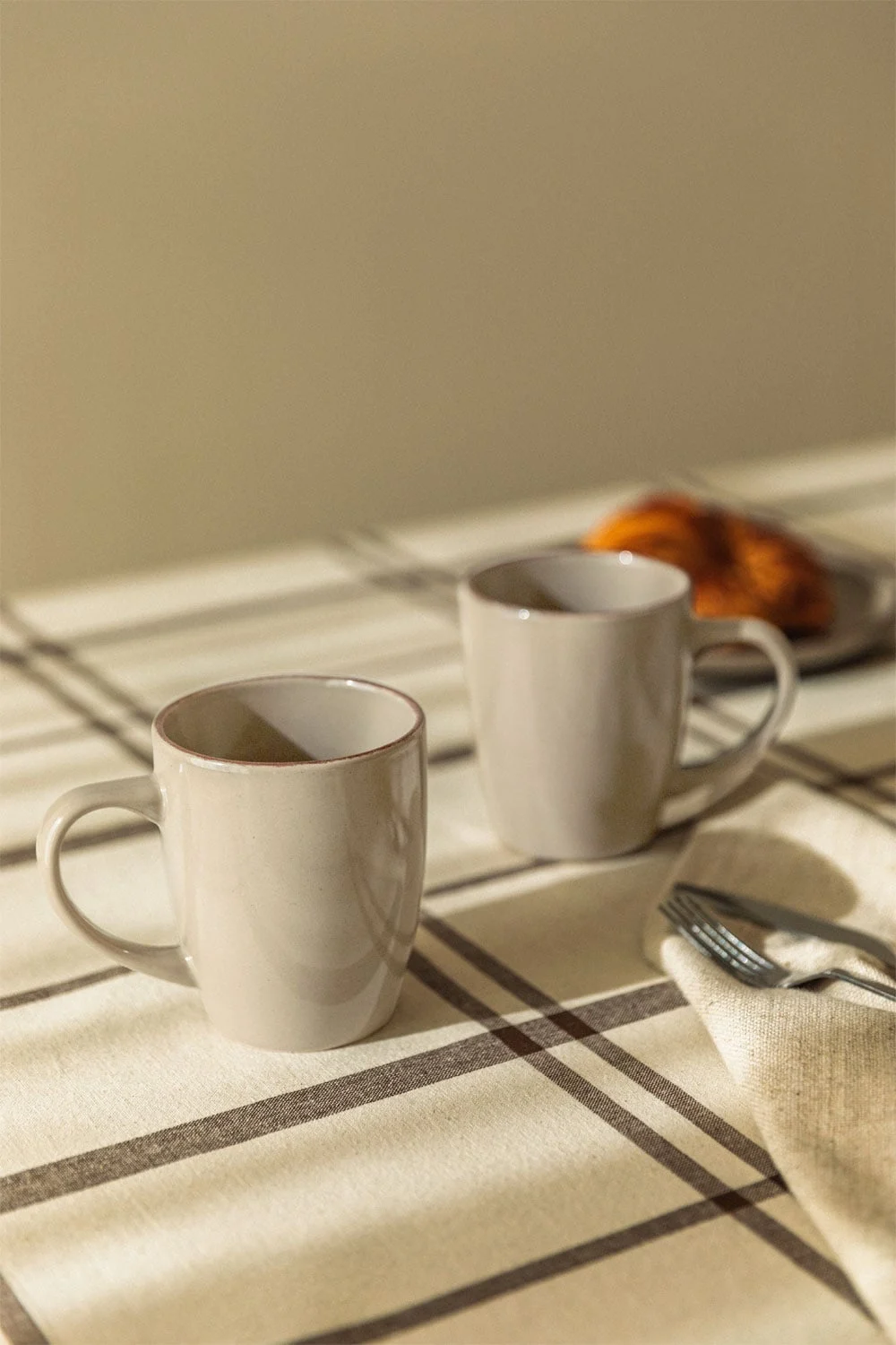 2er-Pack Kaffeetassen 34 cl aus Steinzeug Ronilena