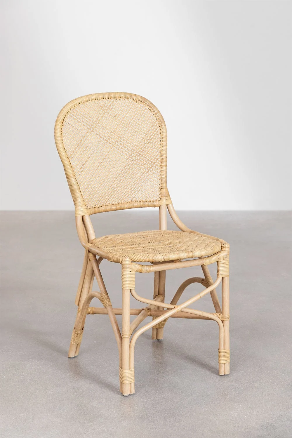 4er-Pack Zariel Rattan-Gartenstühle
