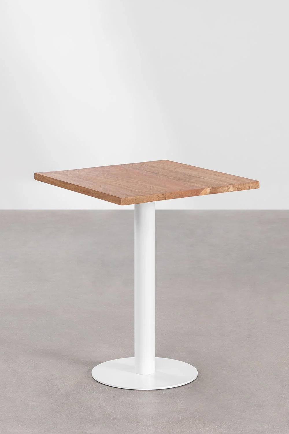 Quadratischer Bartisch aus Akazienholz Macchiato