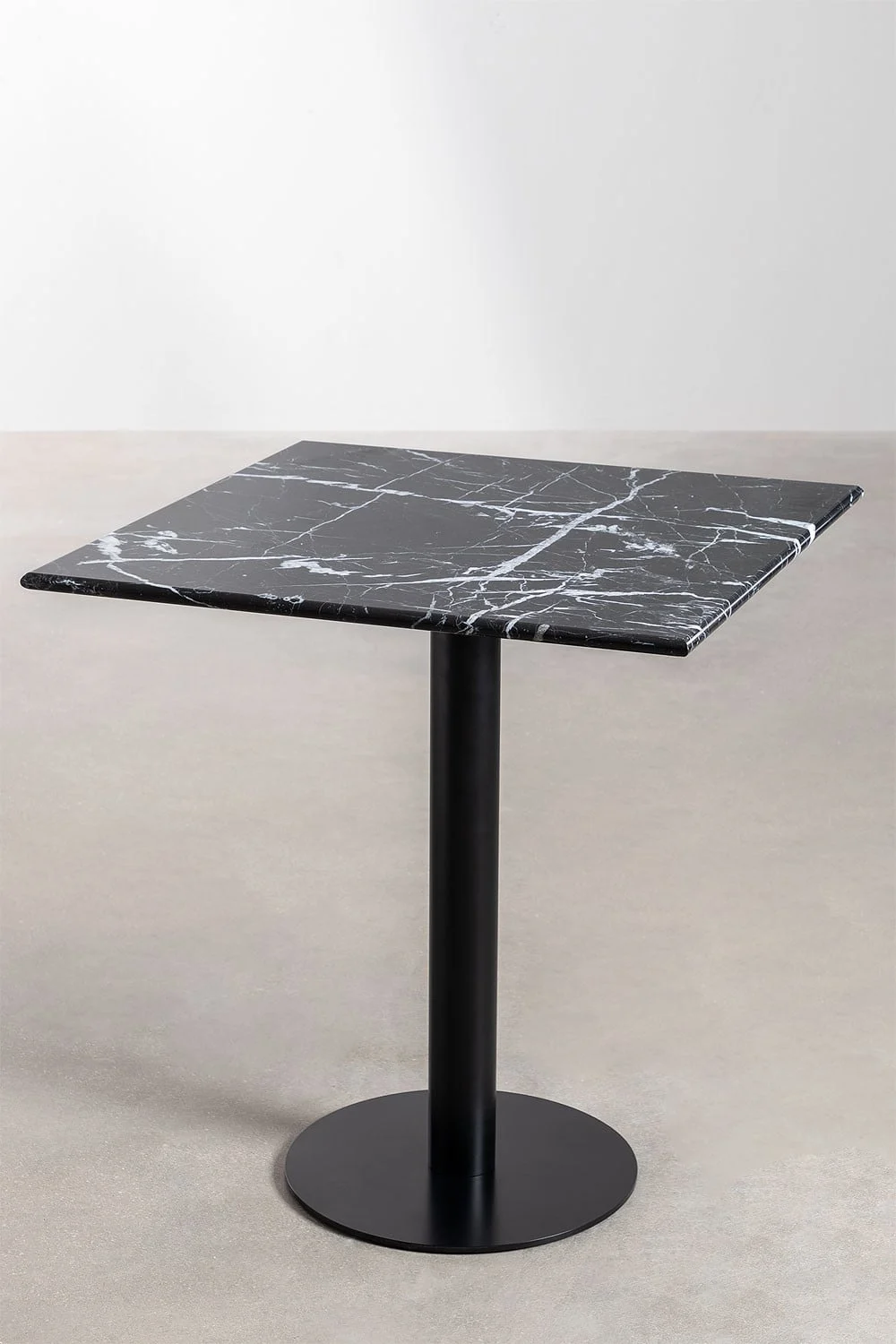 Quadratischer Bar-Tisch aus Rocher-Marmor