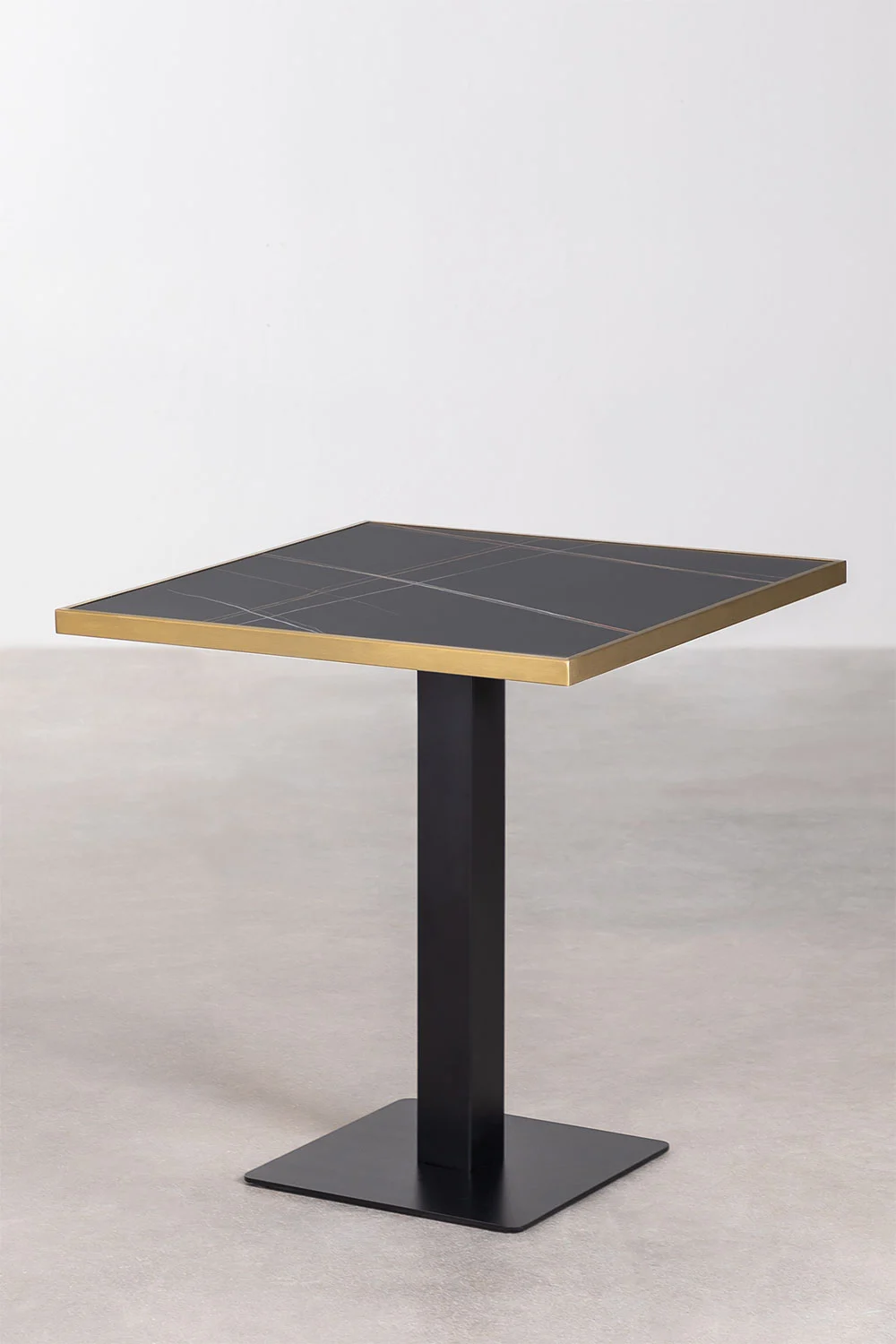 Quadratischer Bartisch 70x70 cm aus Galliano Steinzeug