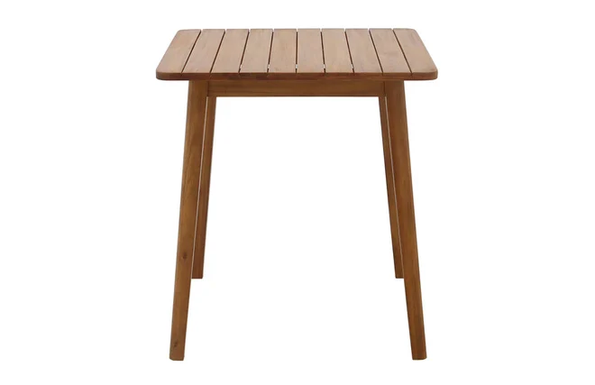 Quadratischer Gartentisch aus massivem Holz L70 cm ADELIE