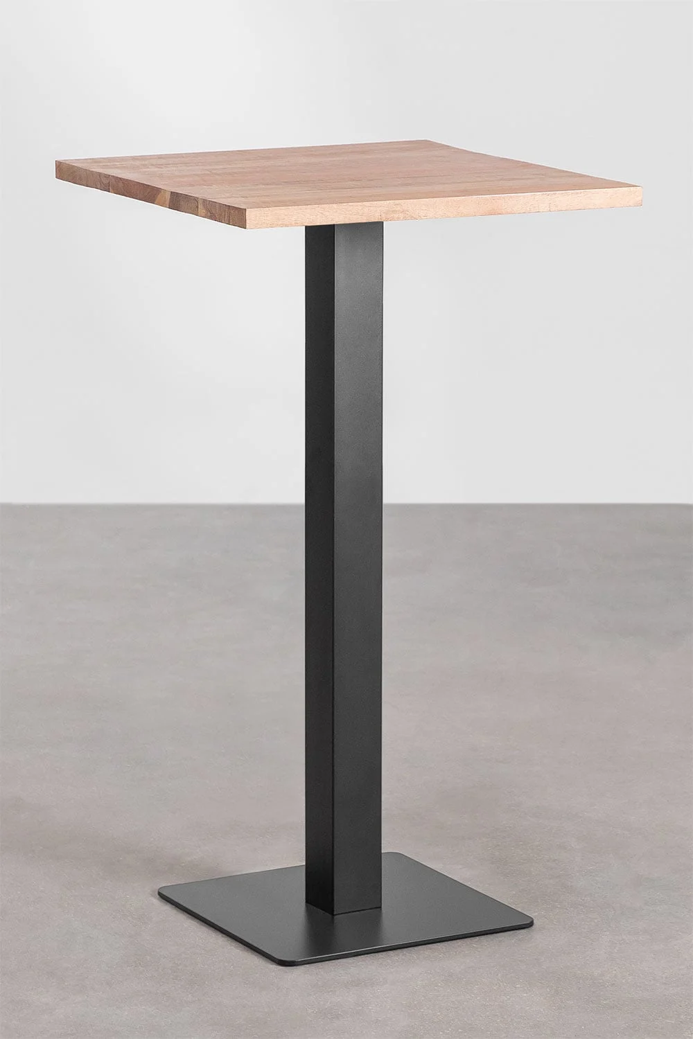 Hoher Bartisch aus Akazienholz schmal