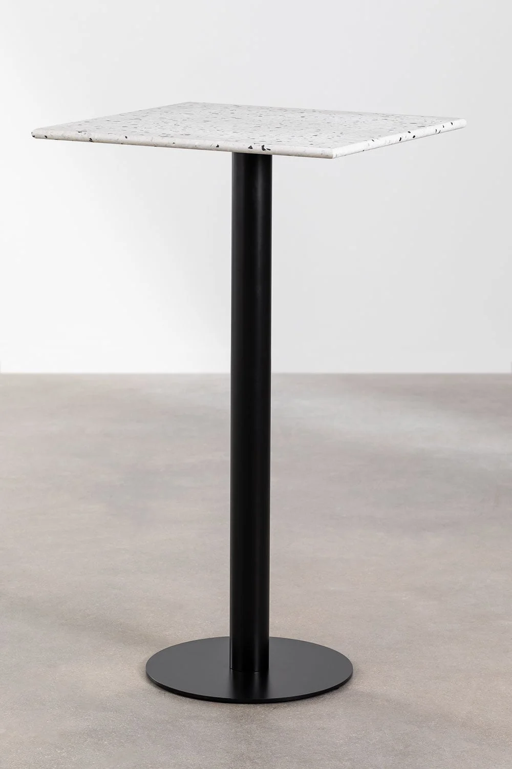 Quadratischer Bartisch 60x60 cm aus Dolce-Terrazzo
