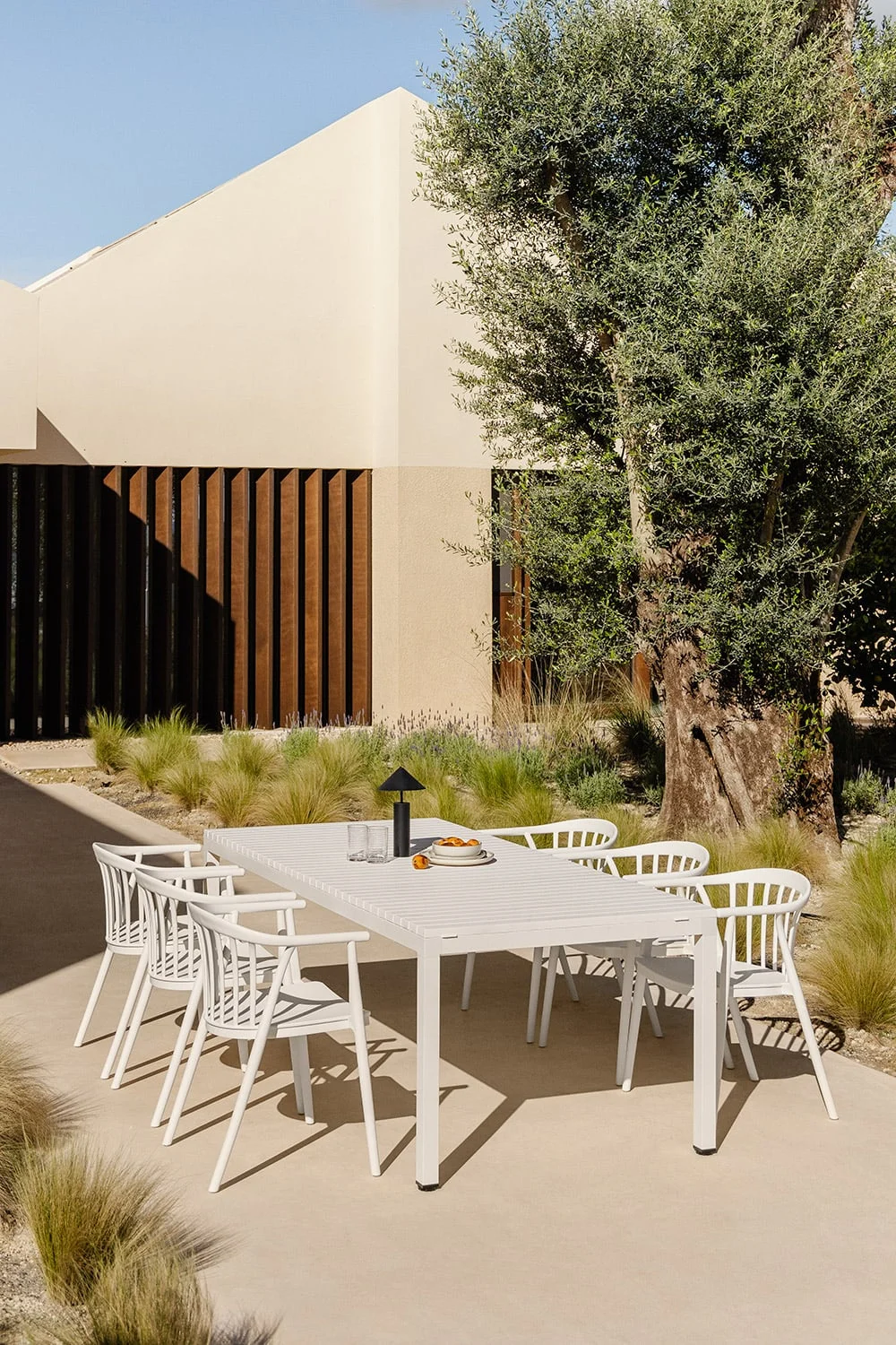 Rechteckiger Gartentisch 210x100 cm aus Aluminium Marti
