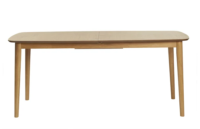 Rechteckiger ausziehbarer Esstisch aus hellem Eichenholz B180-220 cm EGO