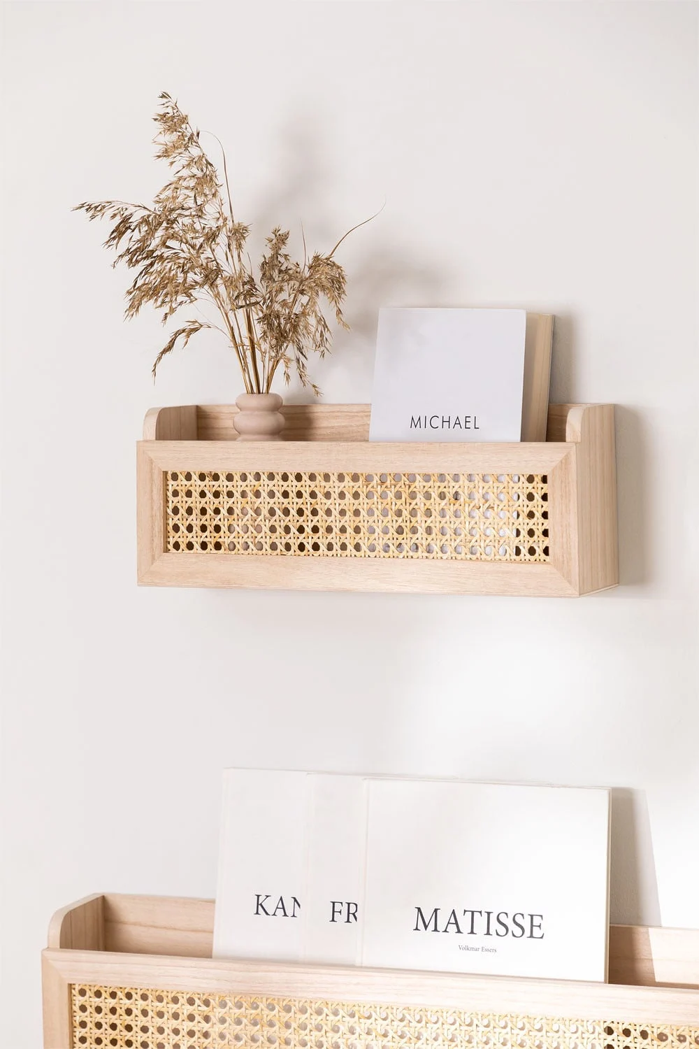 Arxie Regal aus Rattan und Holz