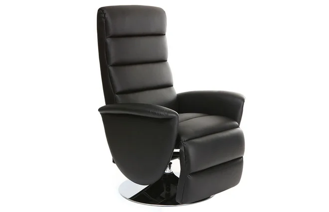 Relax-Sessel manuell verstellbar Schwarz NELSON
