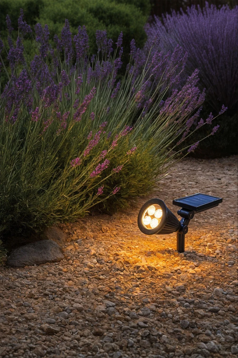 LED-Solar-Außenstrahler aus Aluminium Rozi