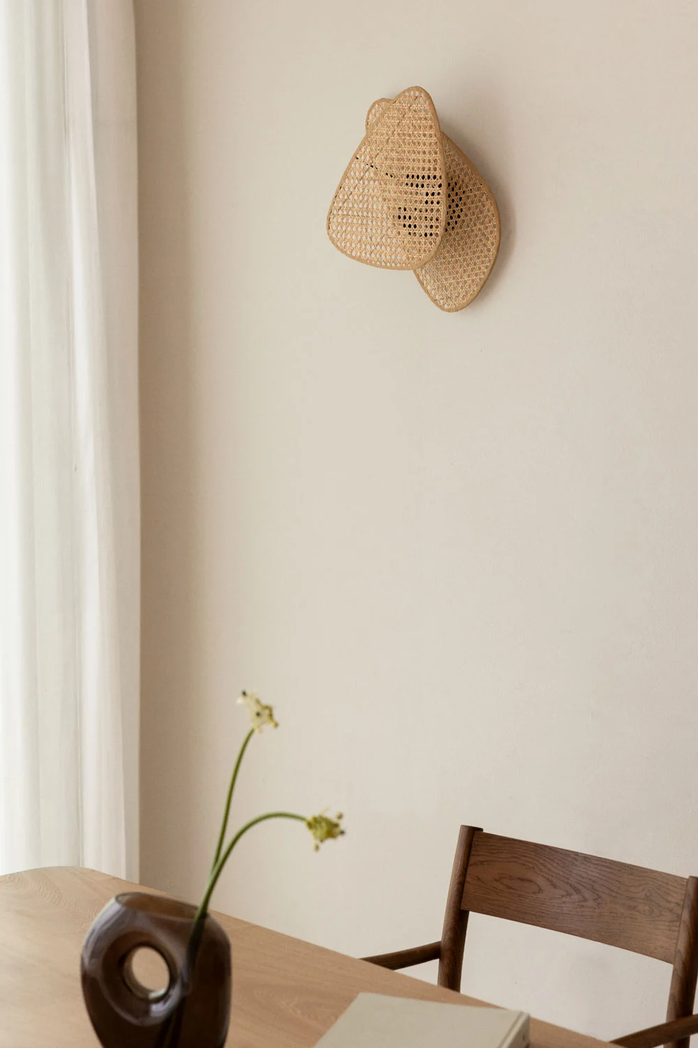 Rattan-Wandleuchte Ruly