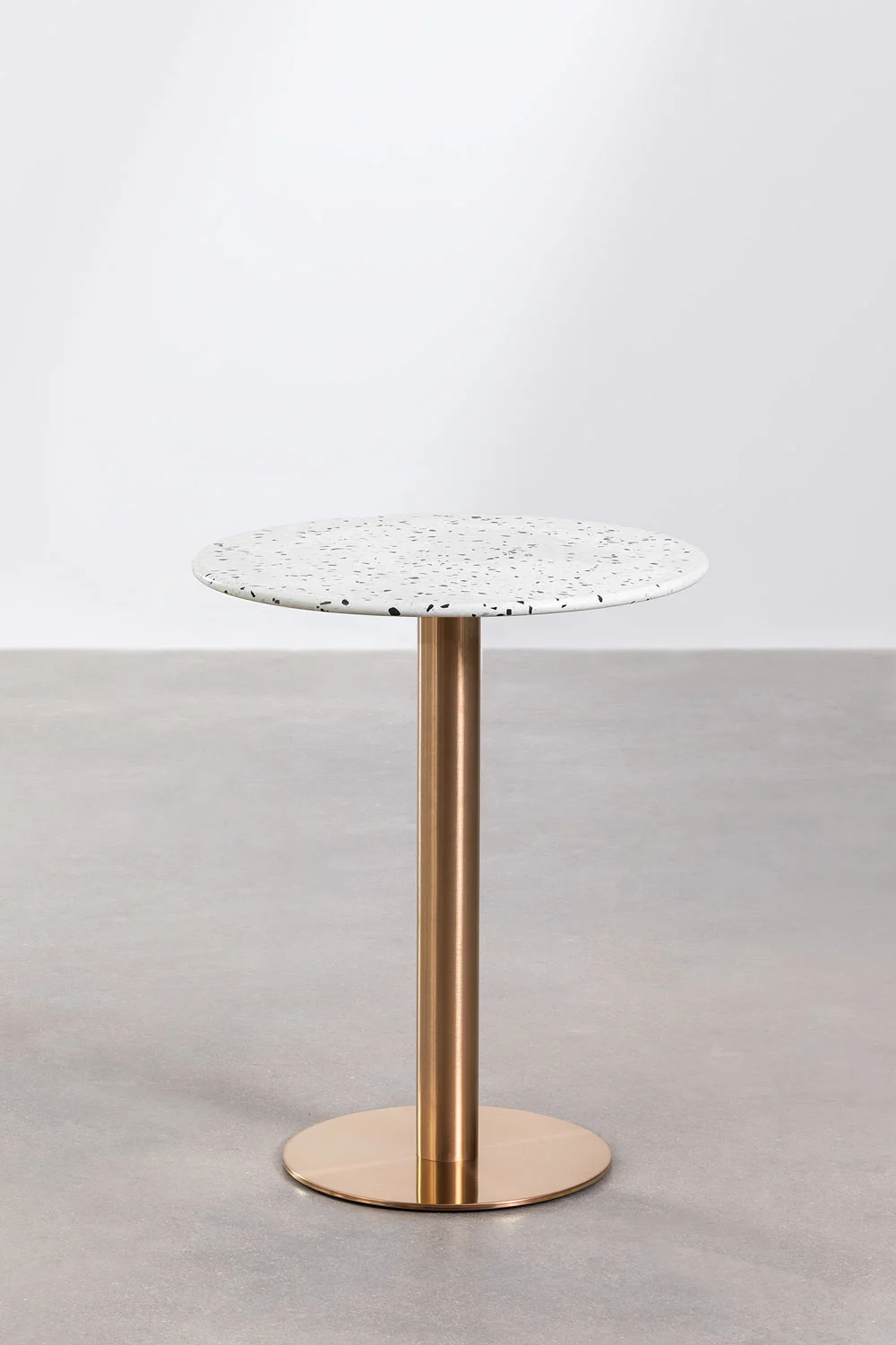 Runder Bartisch Ø60 cm aus Malibu-Terrazzo